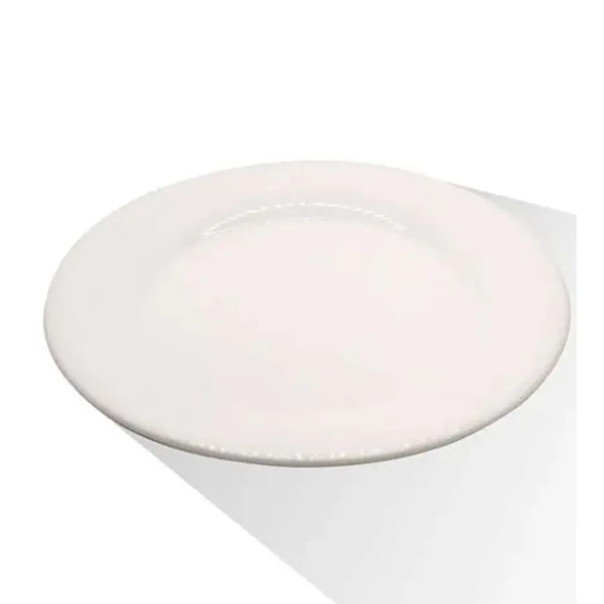 GENERICO - PLATO BLANCO LISO DE CERÁMICA 27CM