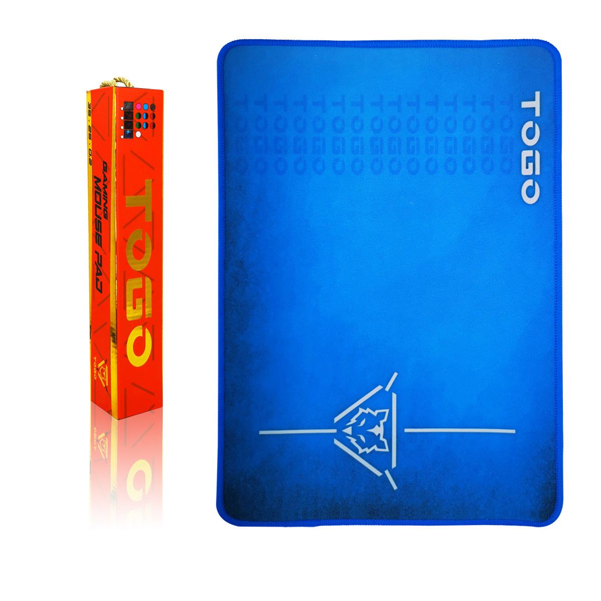 GENERICO - 2 x 1 Mousepad Gamer Antideslizante 35 cms. x 25 cms. x 0.2 cms. - TOGO Modelo 82 Color Azul