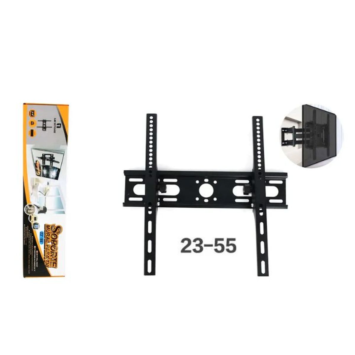 GENERICO - Soporte Mural para TV de 23 a 55 Pulgadas (Color Negro)