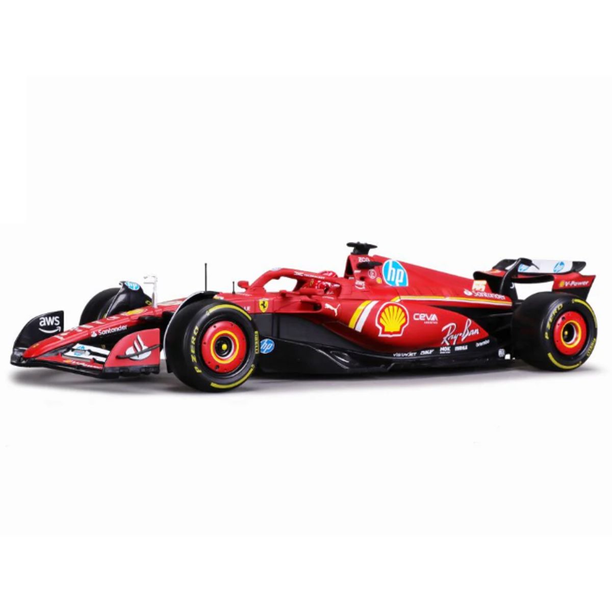 BBURAGO - AUTO SFR FERRARI SF24 2024 CARLOS SAINZ CON PILOTO 1.18