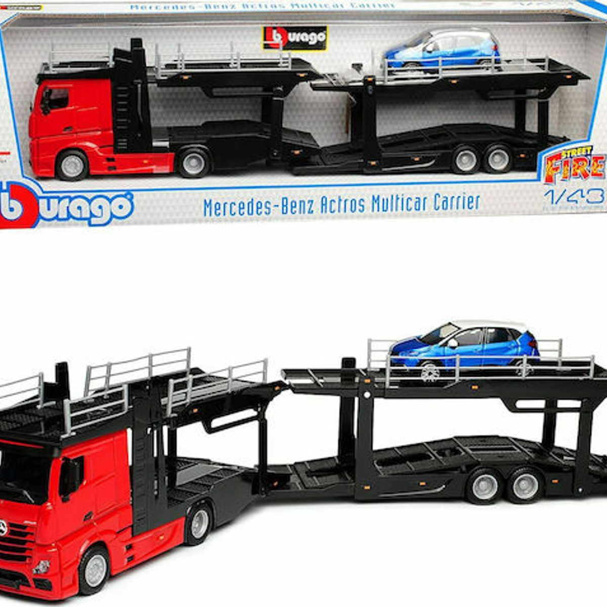 BBURAGO - CAMION MERCEDES-BENZ ACTROS 4x2 TRANSPORTE AUTOMOVILES CON RENAULT CAPTUR 143