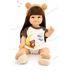 BESTOYS - Bebé Muñeca Realista Reborn 100% cuerpo Vinilo blando 55cm 356