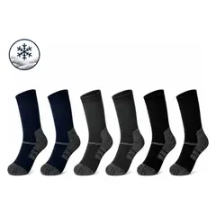 PESAIL - 6 Pares Calcetines Hombre Invierno Interior Afelpado Gruesos