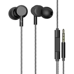 GENERICO - Audífonos In Ear Metal Negro con Micrófono