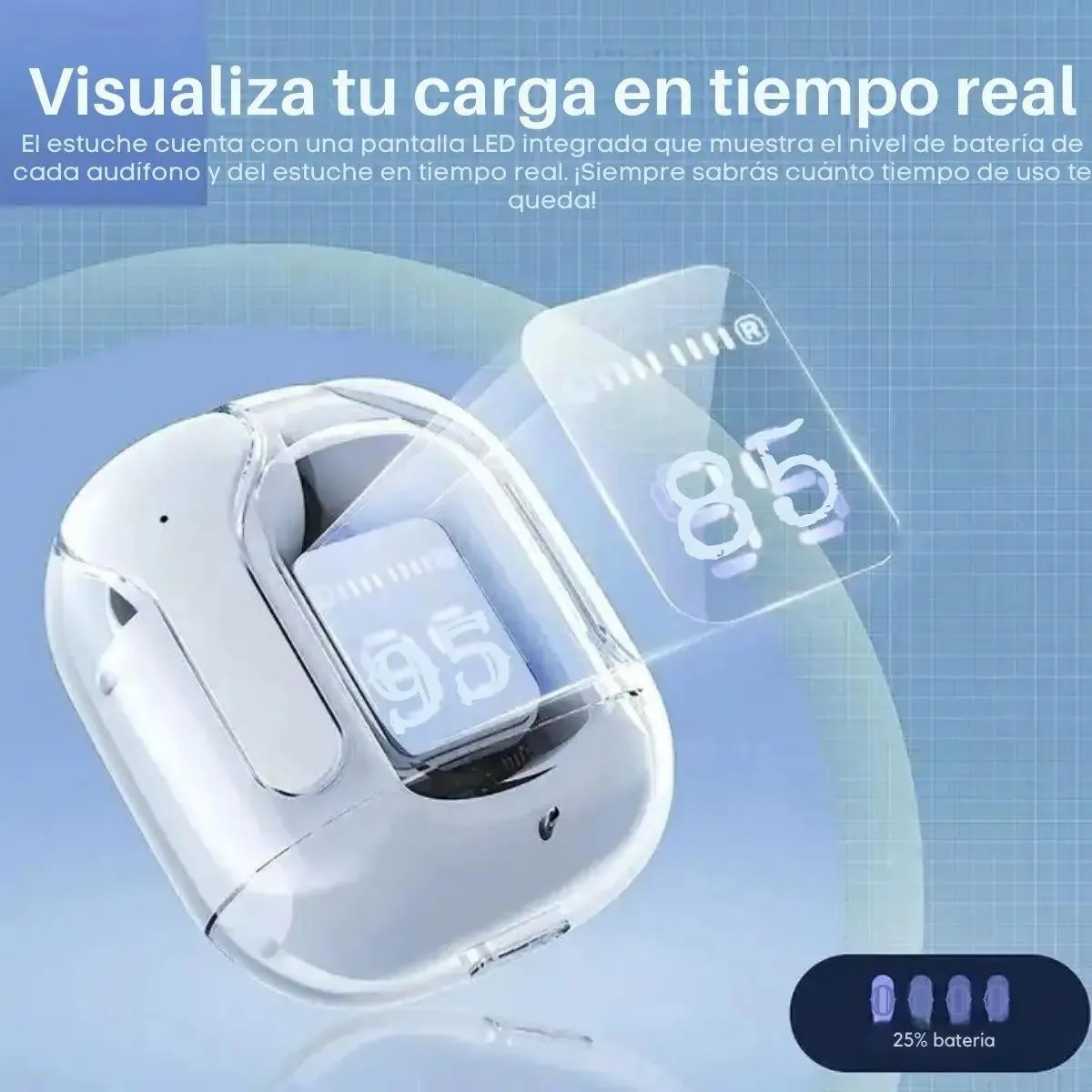 GENERICO - Audífonos Bluetooth TWS con Cancelación de Ruido y Micróf