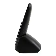 GENERICO - Teléfono inalámbrico negro con pantalla y contestador