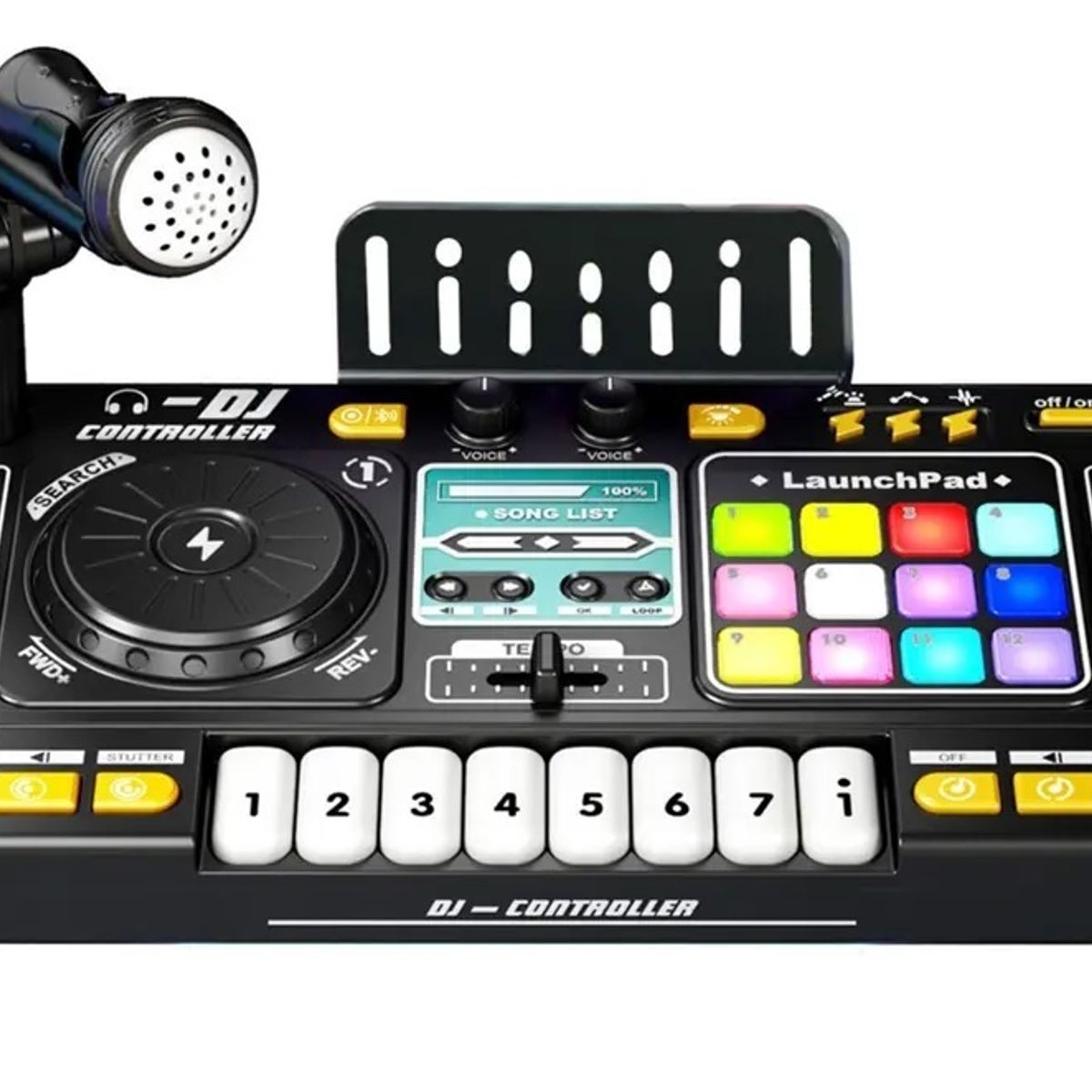BESTOYS - Juguete Mesa Controlador Dj con luces y sonidos Bluetooth