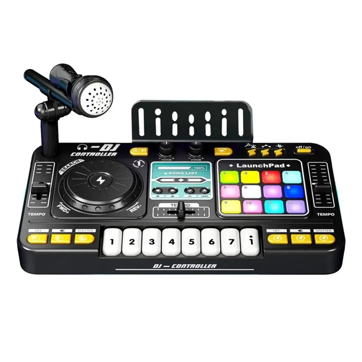 BESTOYS - Juguete Mesa Controlador Dj con luces y sonidos Bluetooth