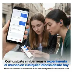 GENERICO - Audífonos Traductores AI 130 Idiomas Carga Rápida