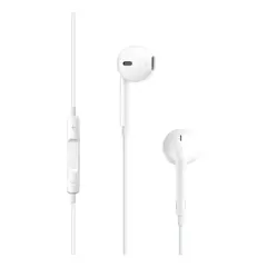 GENERICO - Auriculares con cable color blanco para audio
