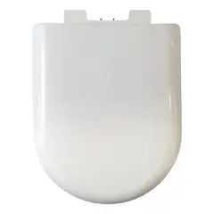 GENERICO - Tapa para asiento de inodoro con cierre suave blanco