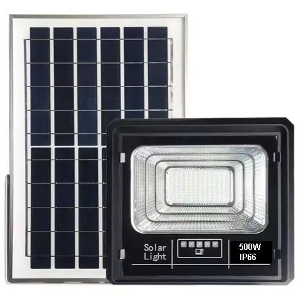 GENERICO - Reflector Solar LED 500W IP66 Luz Blanca Montable