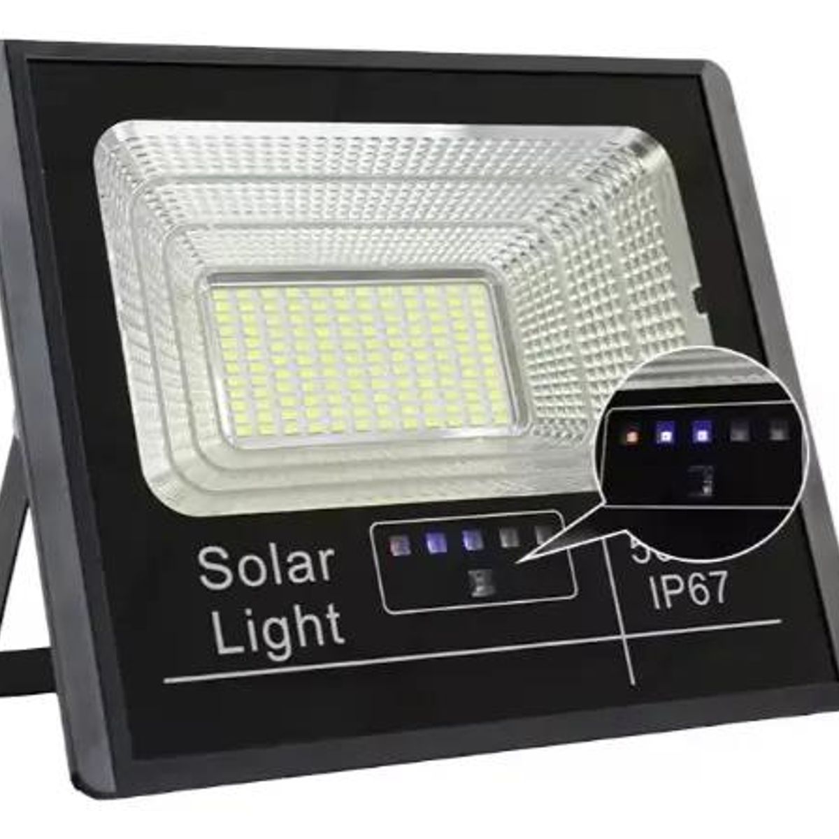 GENERICO - Reflector Solar LED 500W IP66 Luz Blanca Montable