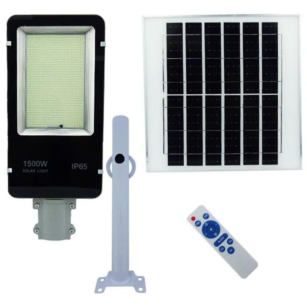 GENERICO - Foco Solar 1500W con Brazo y Soporte Metálico