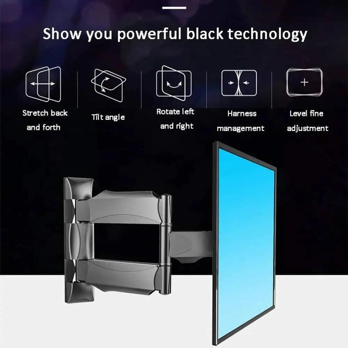 GENERICO - Soporte de Pared para Televisor Pantalla Plana LED LCD