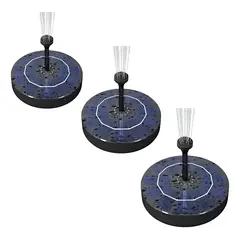 GENERICO - Pack 3 Fuentes Solares Flotantes para Piscina 13cm