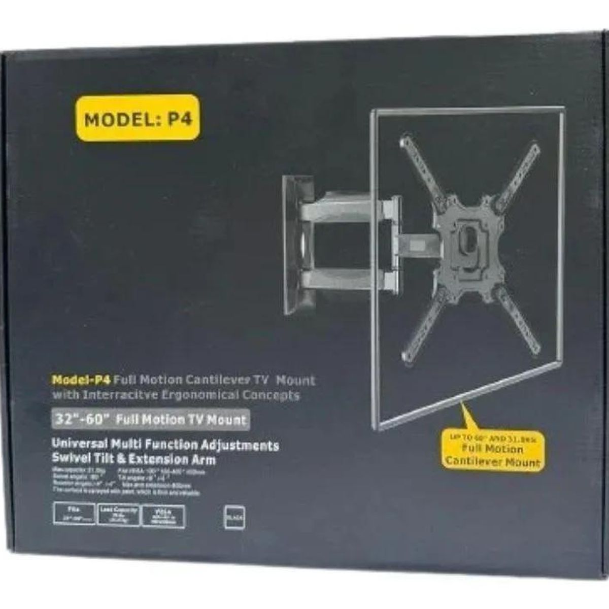 GENERICO - Soporte articulado para televisor 32 a 60 pulgadas