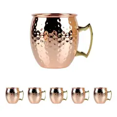GENERICO - Set 6 Vasos Cobre Moscow Mule 60ml