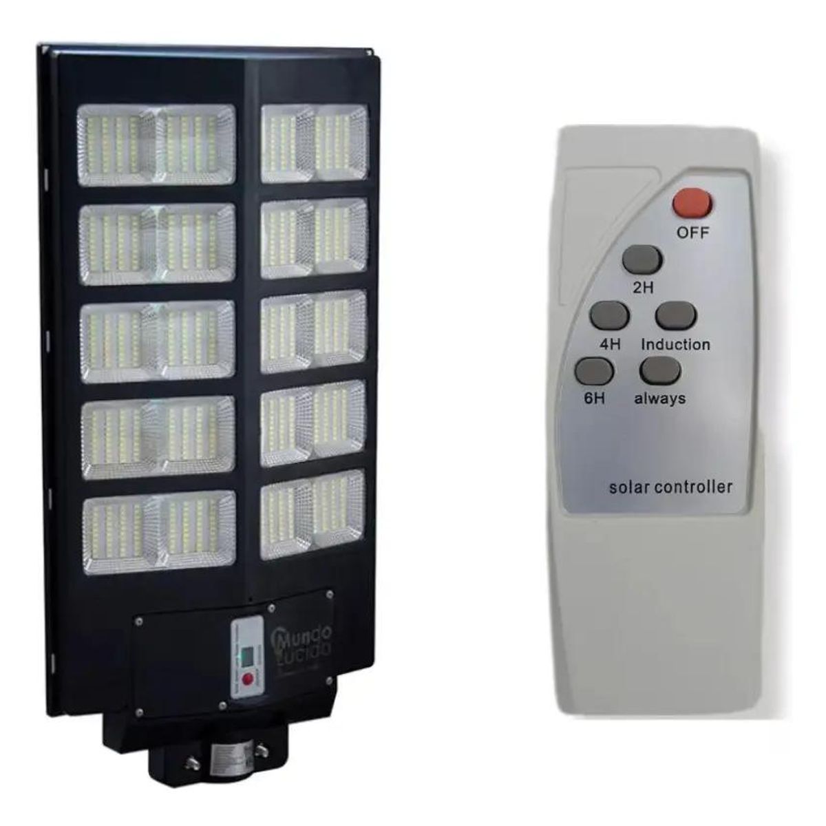 GENERICO - Foco LED Solar Exterior 500W con Control y Poste