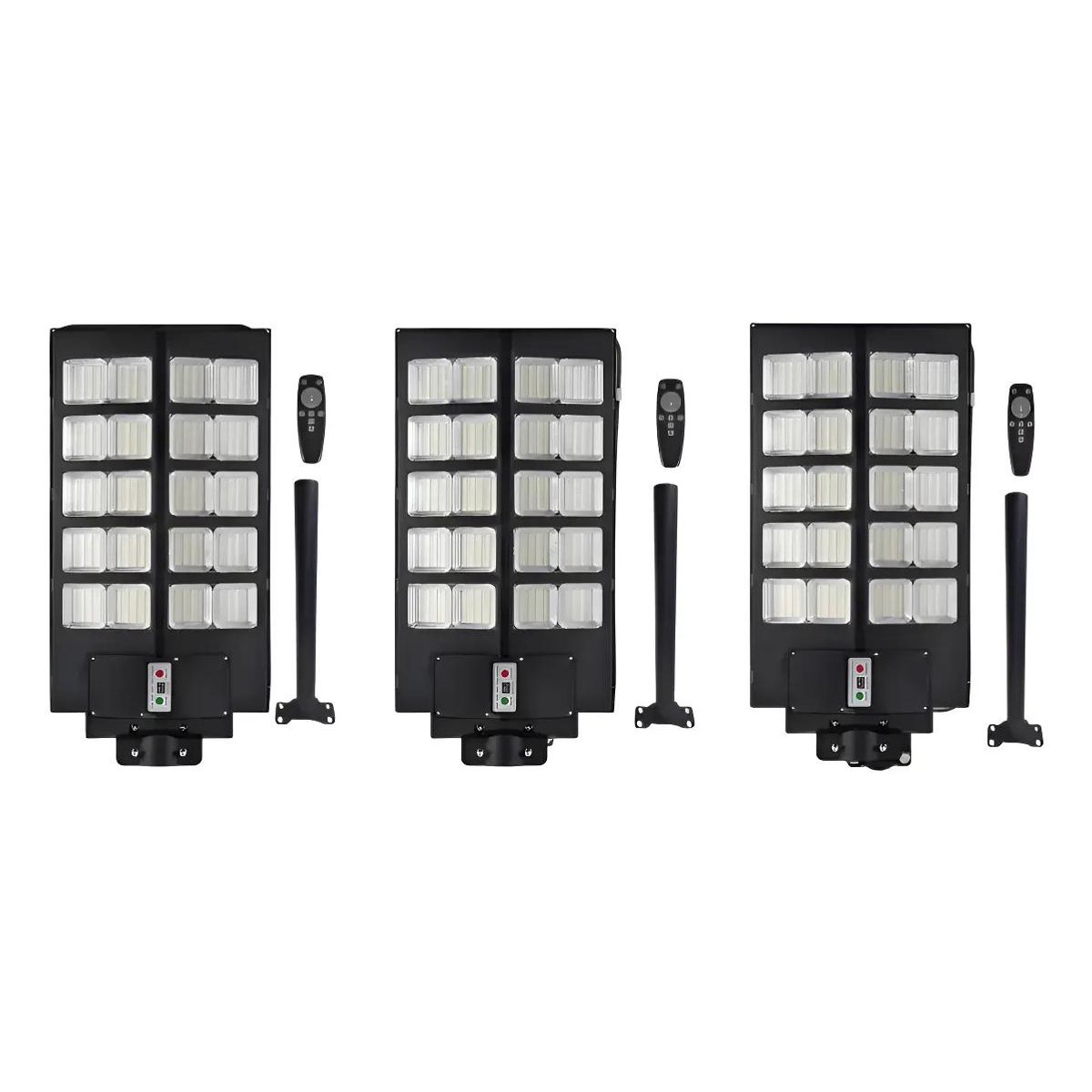 GENERICO - Pack 3 Focos Solares 1000W IP66 para Exterior