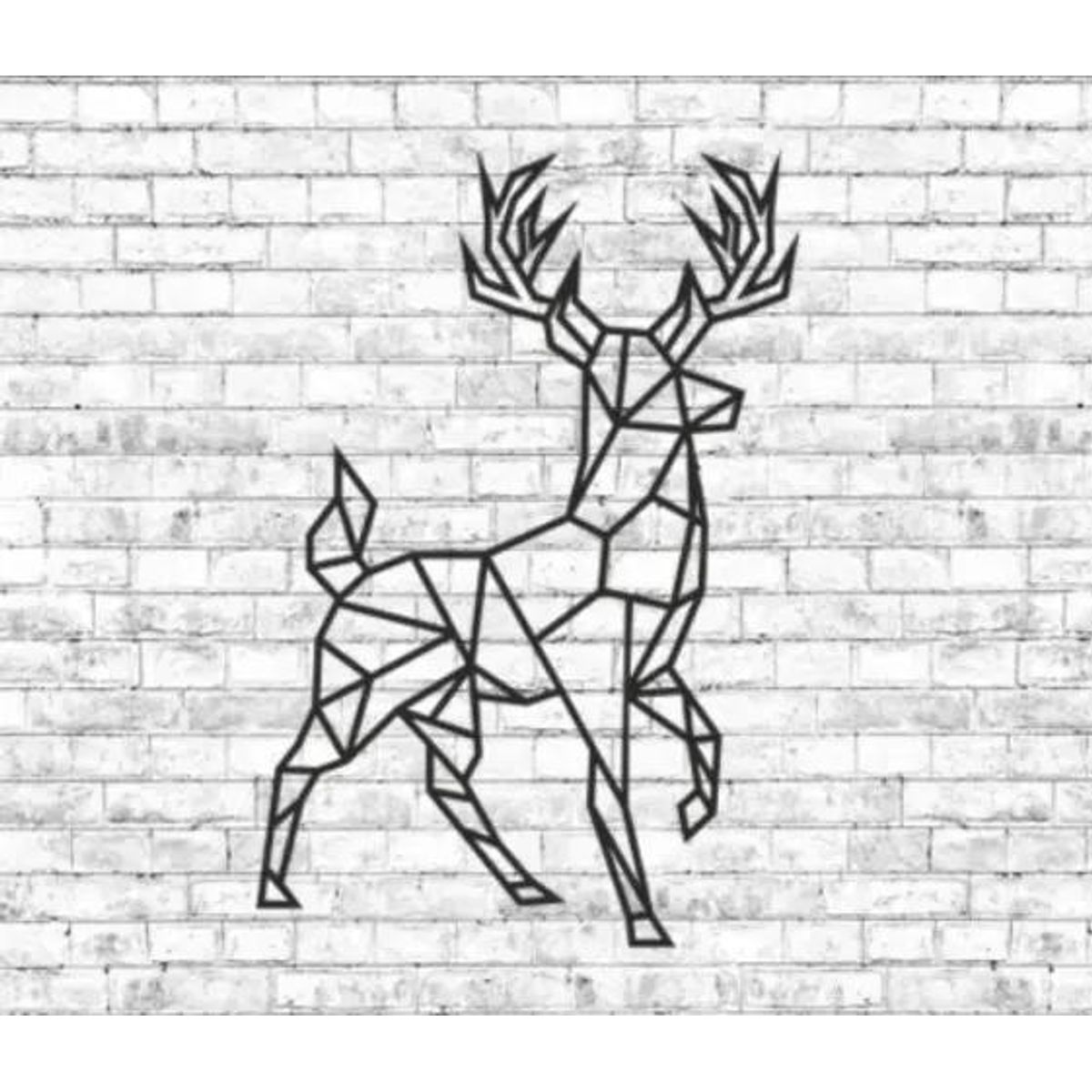 GENERICO - Cuadro Decorativo Figura Geométrica en Madera de Venado