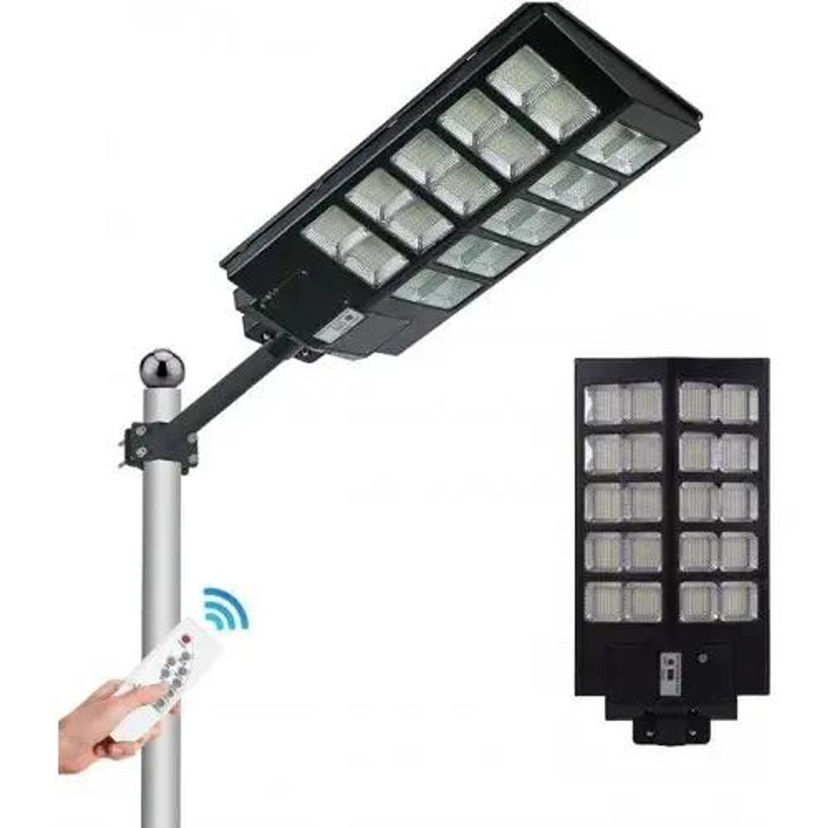 GENERICO - Foco Solar Exterior 1000W Paquete 3 Unidades