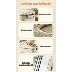 GENERICO - Lonchera Fiambrera Calentadora con Bolso Térmico