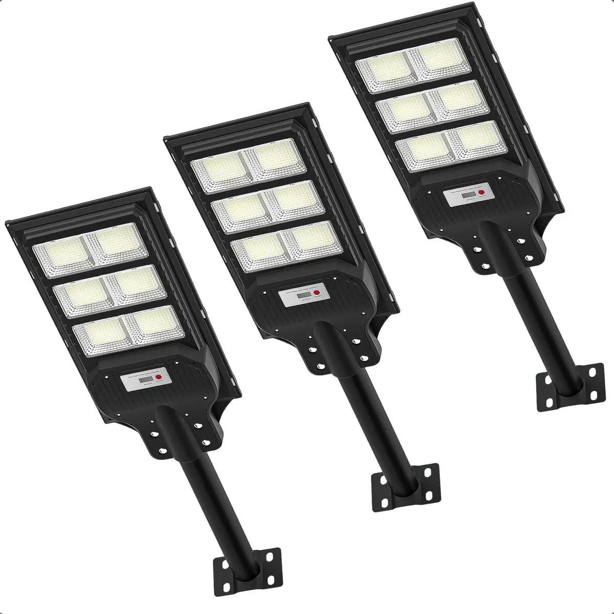 GENERICO - Pack 3 Focos Solares 900W para Exterior