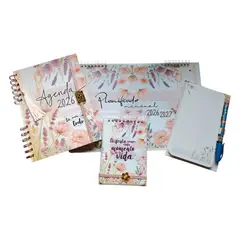 GENERICO - Pack agenda 2026 - Diseño Floral - junio a diciembre