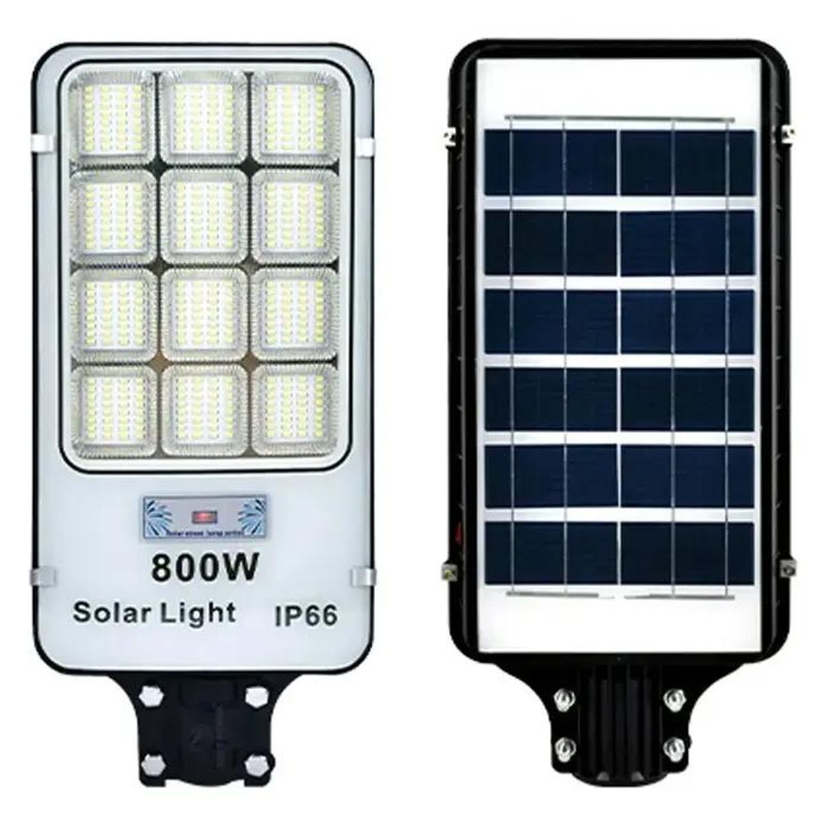 GENERICO - Pack 6 Focos Solares 800W 384 LED Exterior con Panel