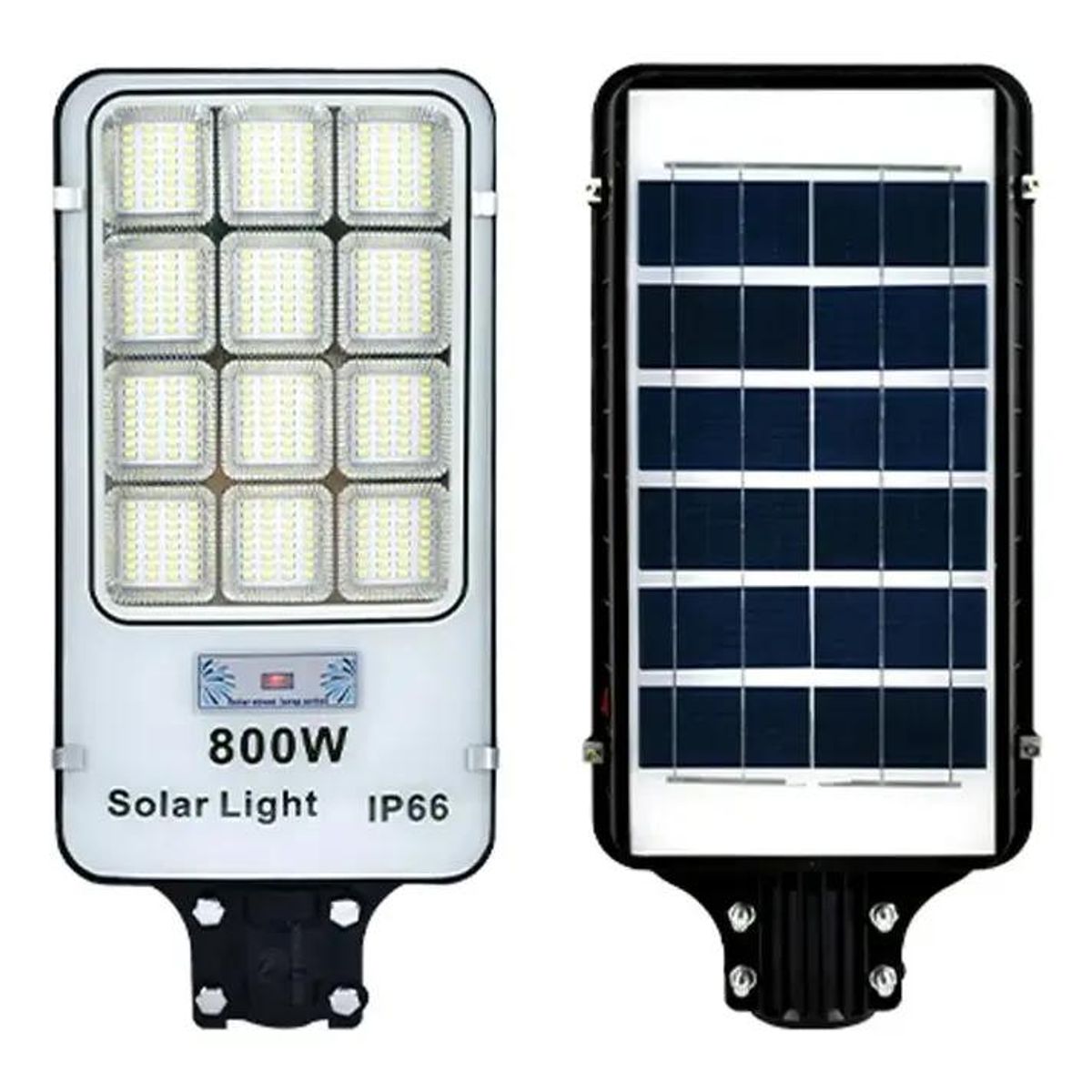 GENERICO - Pack 6 Focos Solares 800W 384 LED Exterior con Panel
