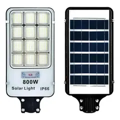 GENERICO - Pack 6 Focos Solares 800W 384 LED Exterior con Panel