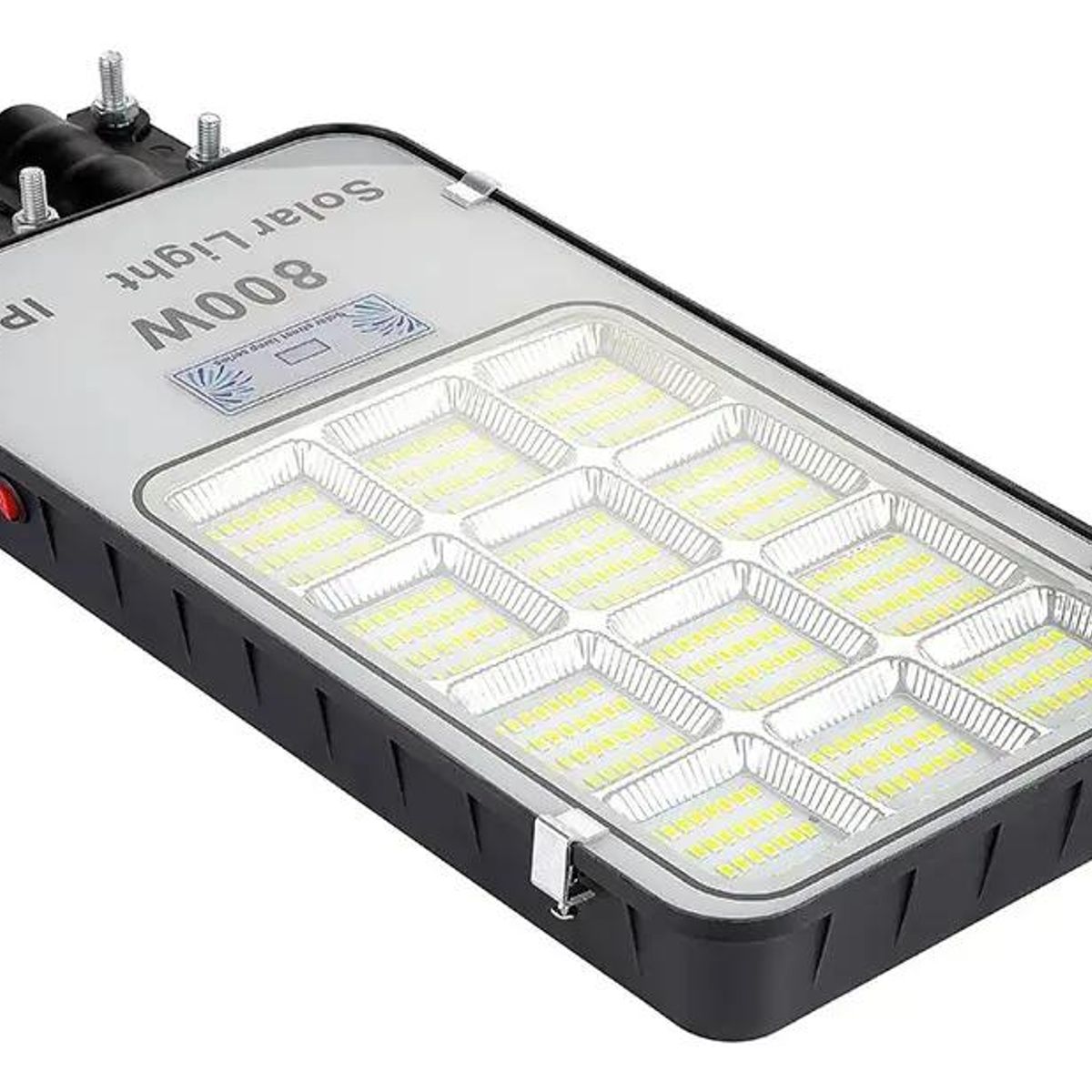 GENERICO - Pack 6 Focos Solares 800W 384 LED Exterior con Panel