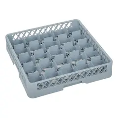 GENERICO - Rack Organizador 25 Compartimientos Gris para Vasos y Taz
