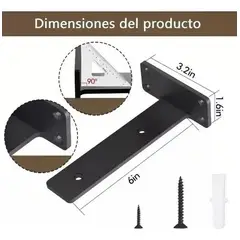 GENERICO - Soporte de estante montado en pared carga media