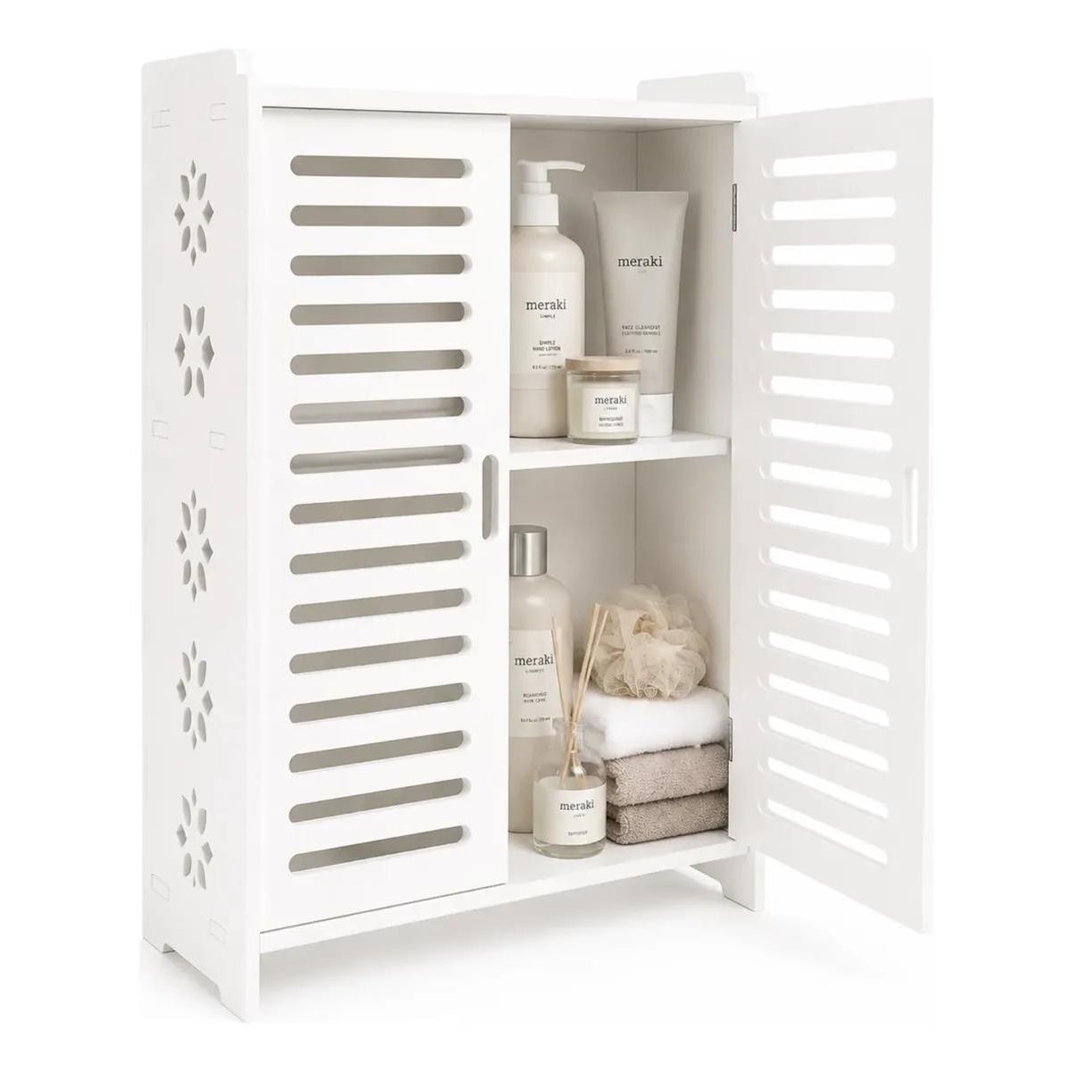 GENERICO - Organizador Estante Colgante para Baño Blanco