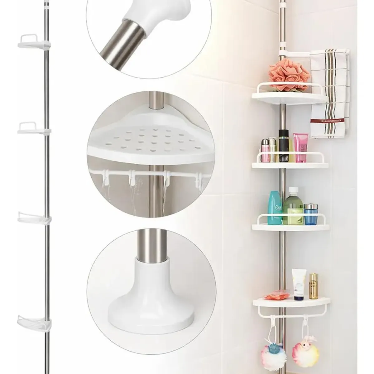 GENERICO - Estante Esquinero Organizador para Baño