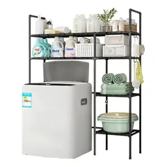 GENERICO - Estante Organizador Metálico para Lavadora y Baño 106x138