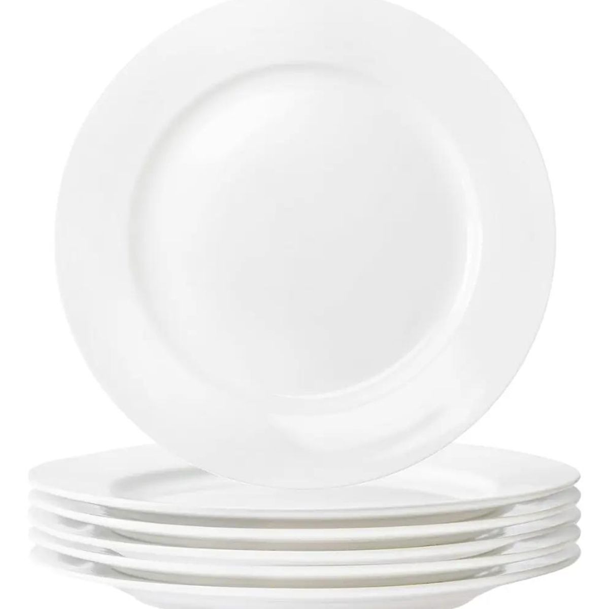 GENERICO - Plato de porcelana redondo 20 cm pack 6 unidades