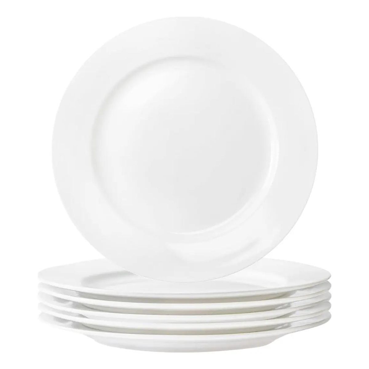 GENERICO - Plato de porcelana redondo 20 cm pack 6 unidades