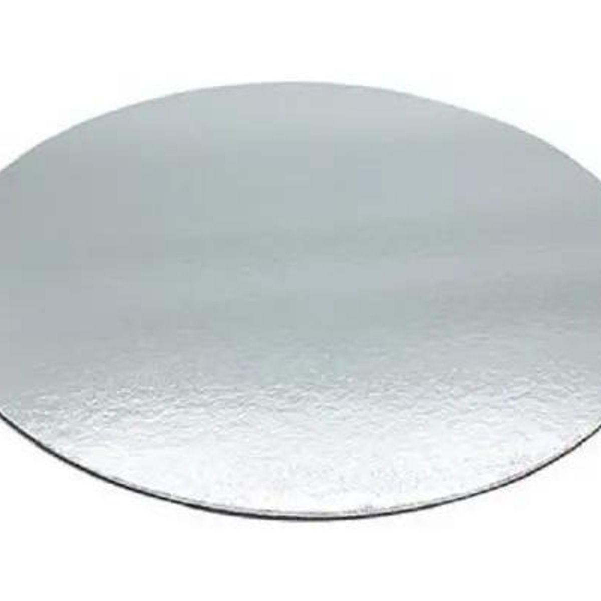 GENERICO - Pack 12 Bandejas Redondas Plateadas 35cm