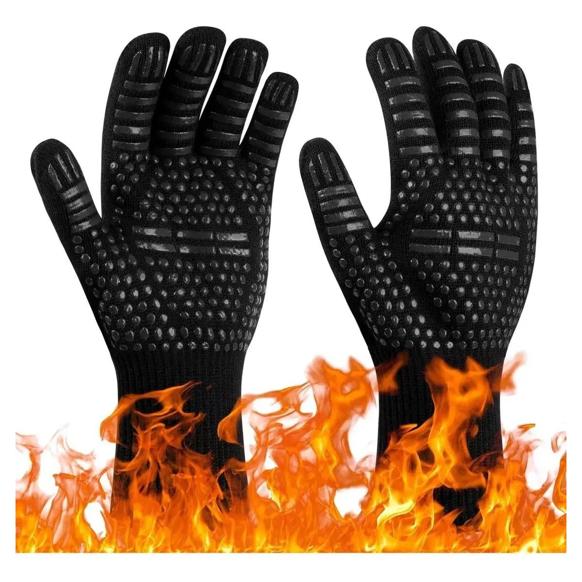 GENERICO - Set 2 Guantes Alta Temperatura para Cocina y Parrilla
