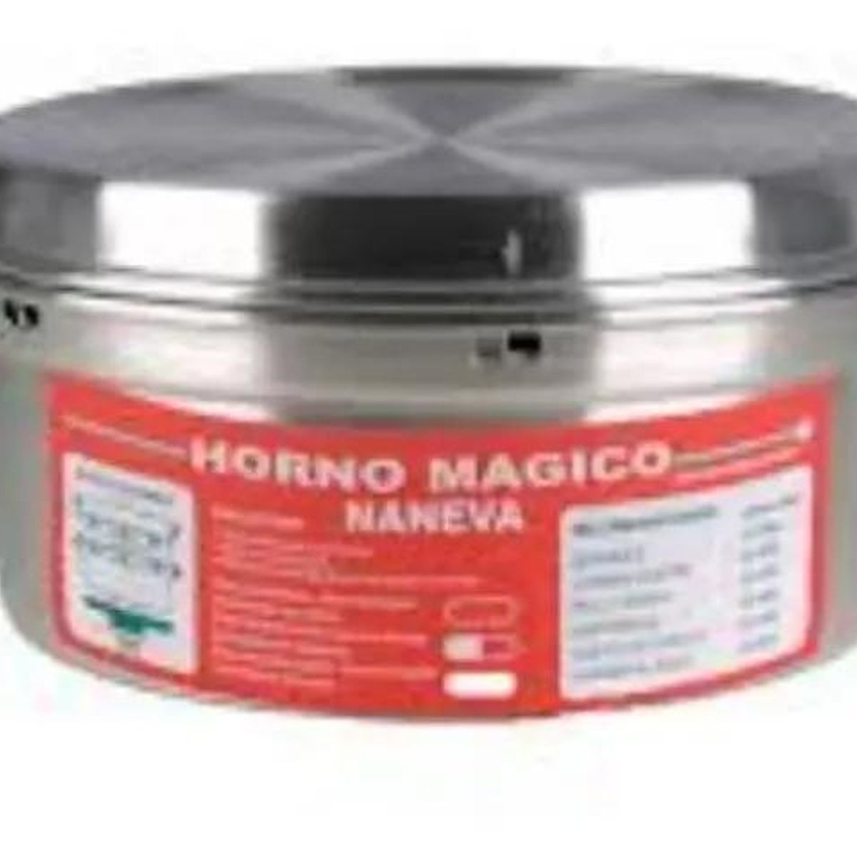 GENERICO - Horno Mágico Aluminio con Base de Fierro 28x15 cm