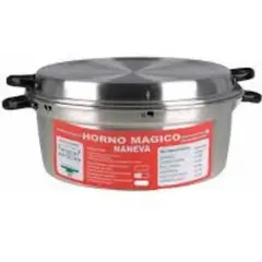 GENERICO - Horno Mágico Aluminio con Base de Fierro 28x15 cm