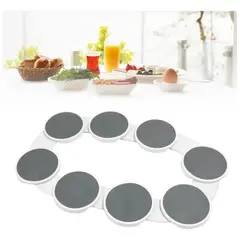 GENERICO - Set 8 Platos Giratorios para Mesa de Comedor