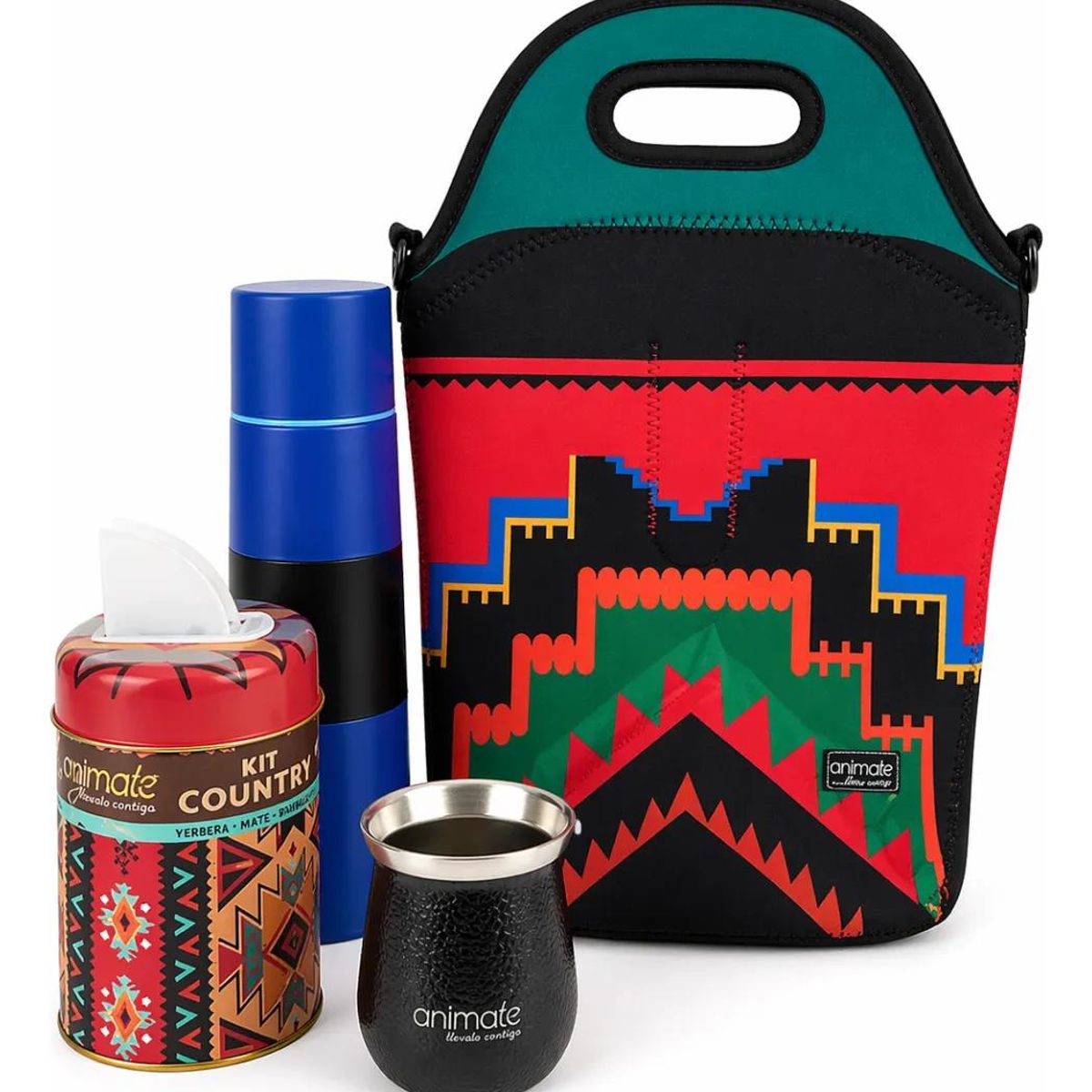 GENERICO - Kit Matero con Bolso Neopreno, Termo y Yerbera