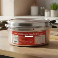 GENERICO - Horno Mágico de Aluminio 26 cm con Base de Fierro