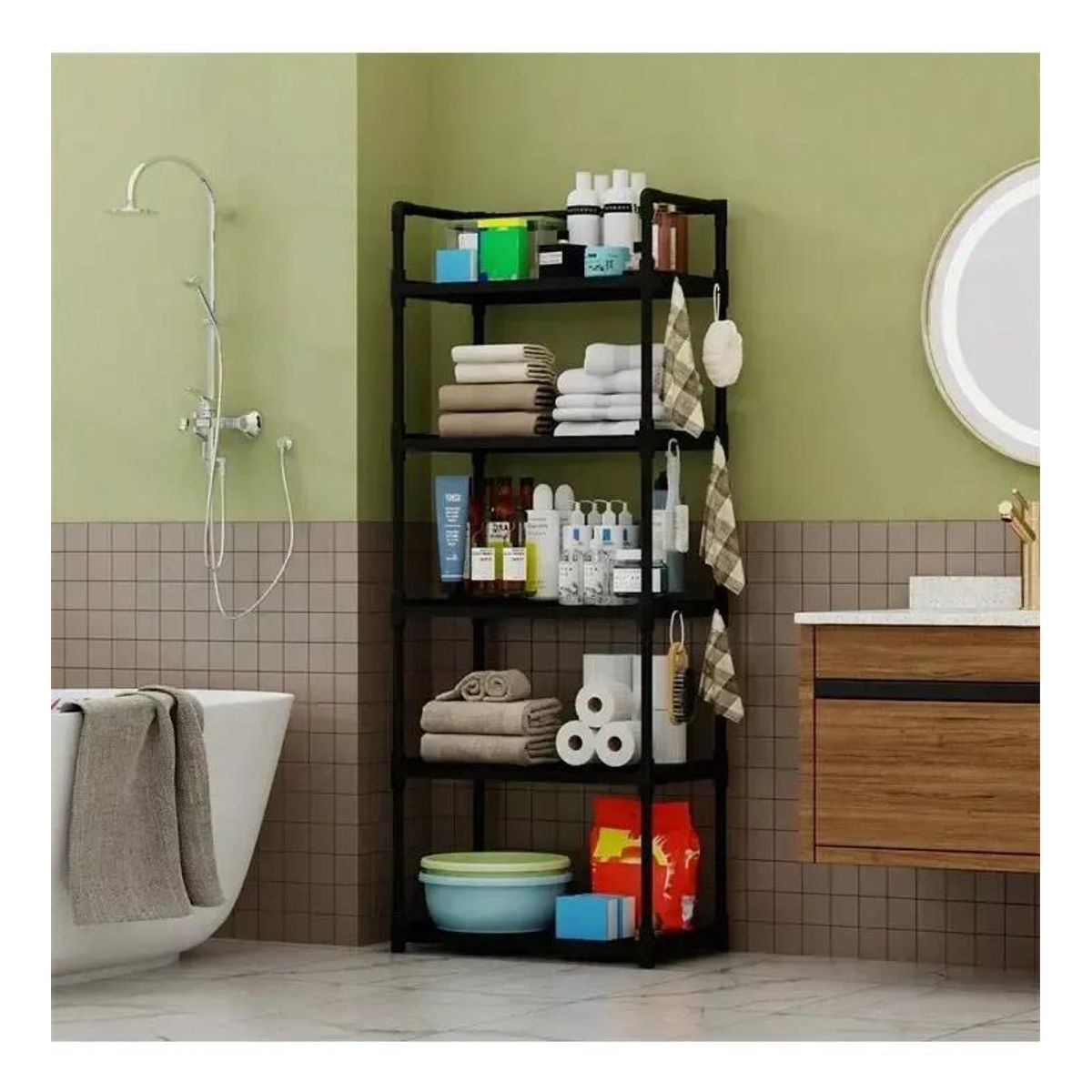 GENERICO - Organizador Multiuso Blanco para Baño y Cocina