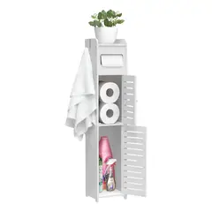 GENERICO - Estante Organizador Multiuso Blanco con Puertas