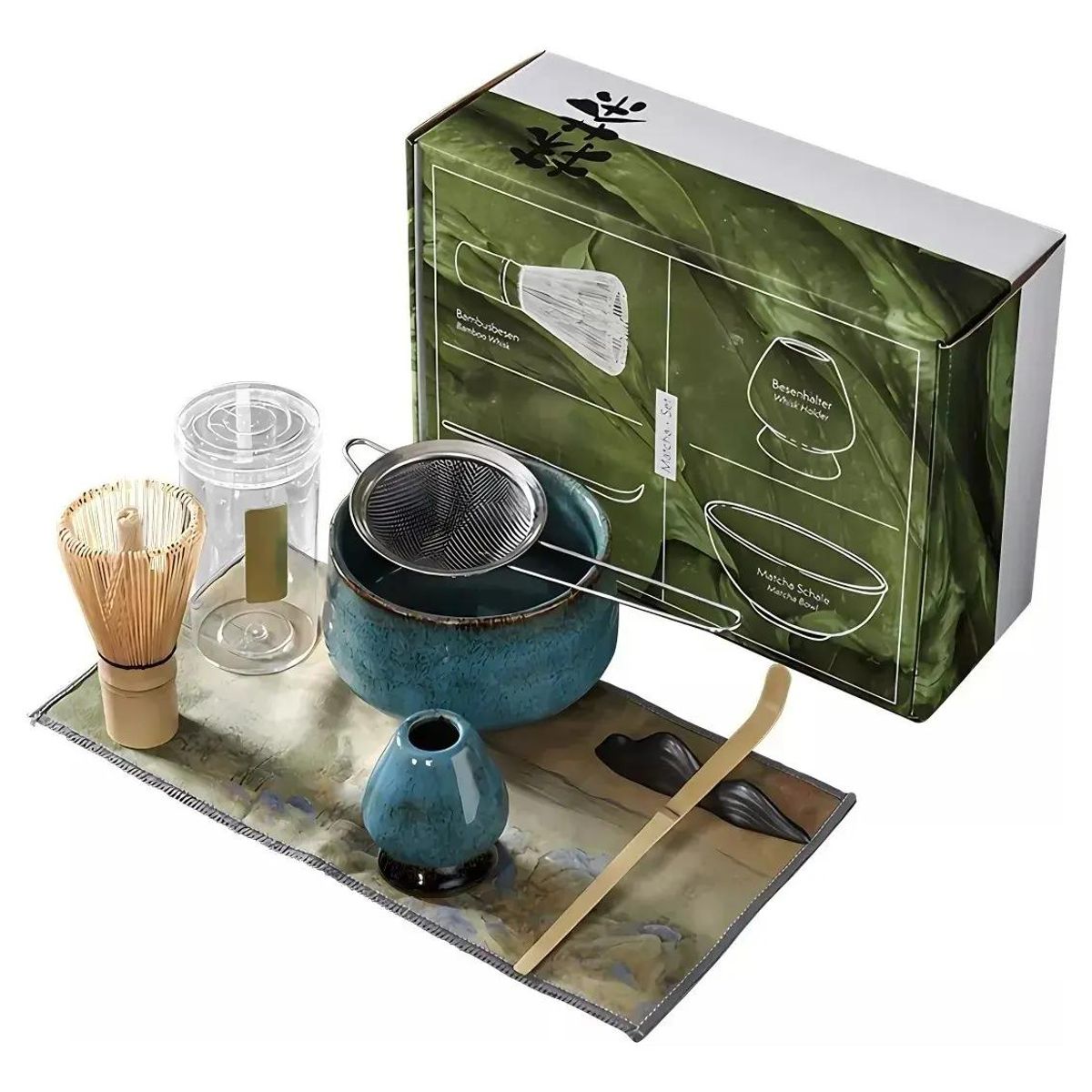 GENERICO - Juego de Té Matcha Japonés con Batidor y Tazón
